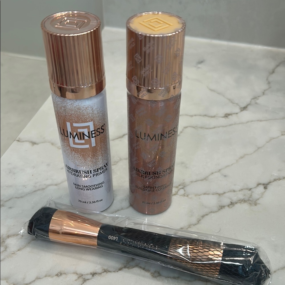 Luminess Airbrush Spray Hydrating Primer - Silver and Gold